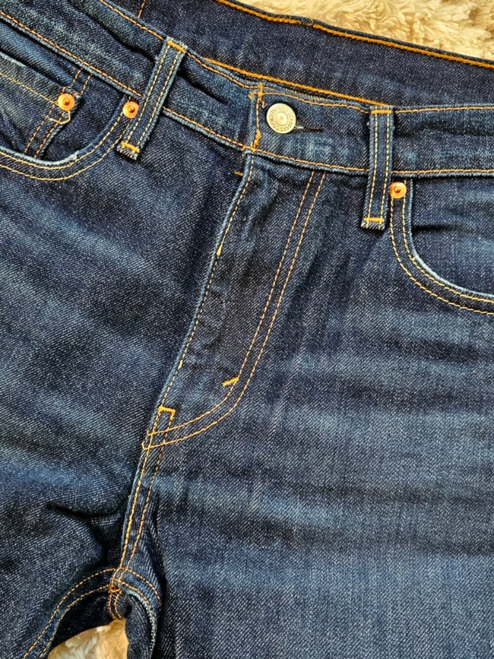 Levi’s 502 Regular Taper Jeans – Dark Blue Denim (W32 L32) - Excellent Condition - Picture 10 of 13